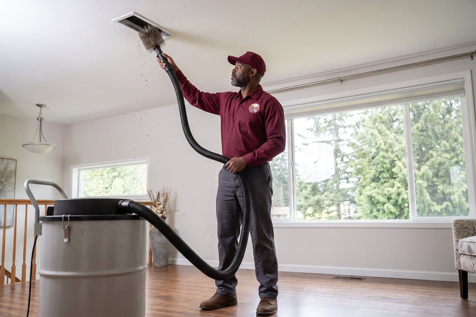 Residential air duct cleaning