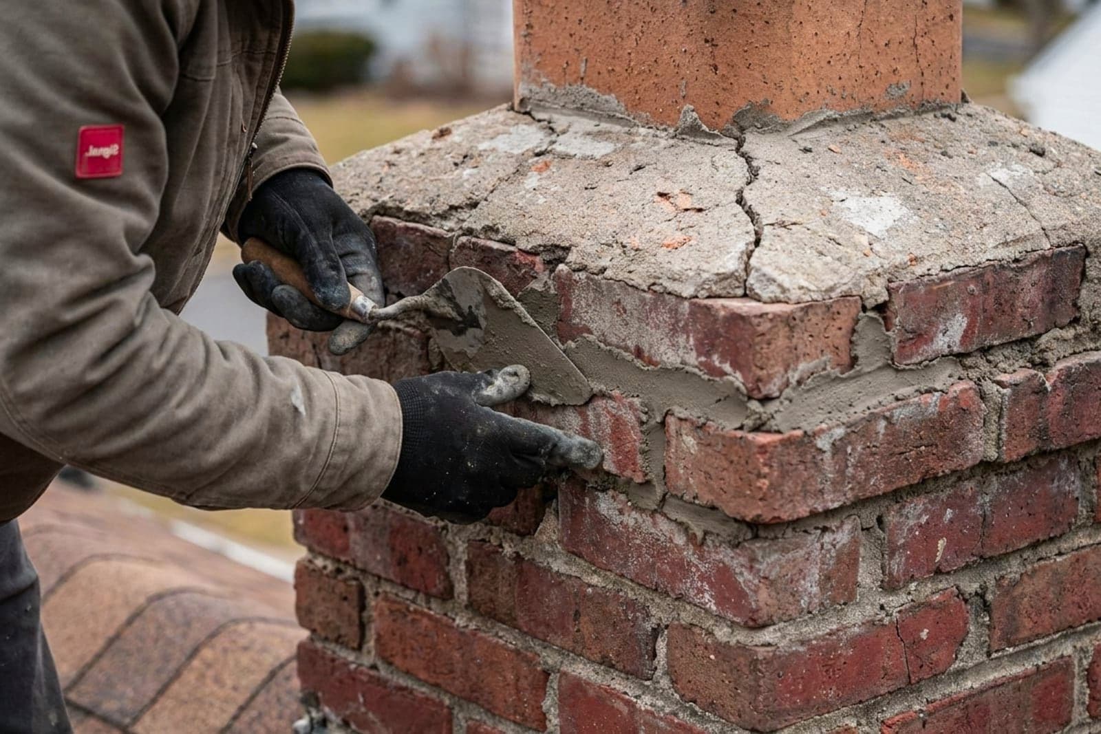 Masonry Repair (Crown / Repointing) in Maple Valley in Maple Valley, King County, WA — chimney crown repair and repointing