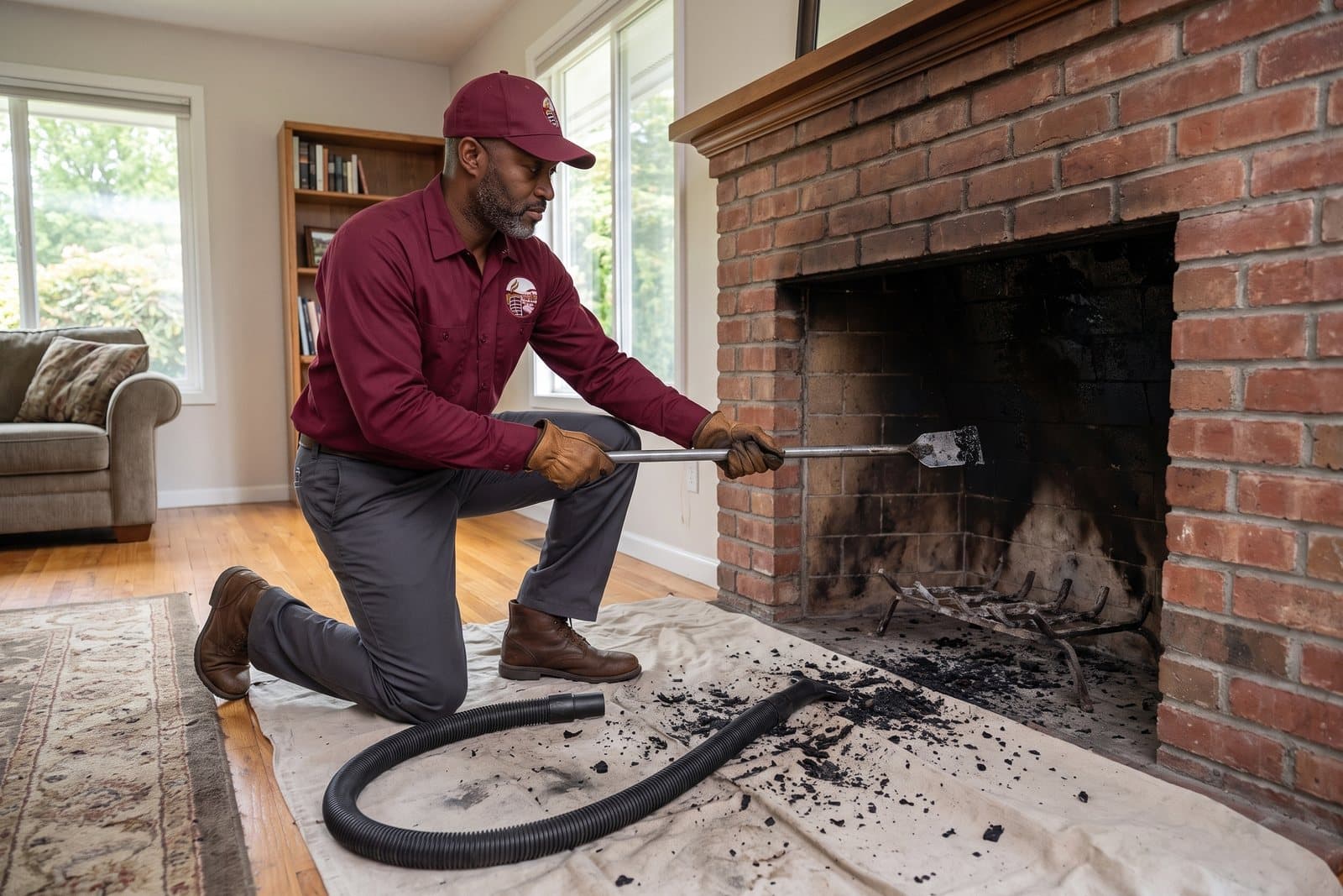 Creosote removal from a chimney flue