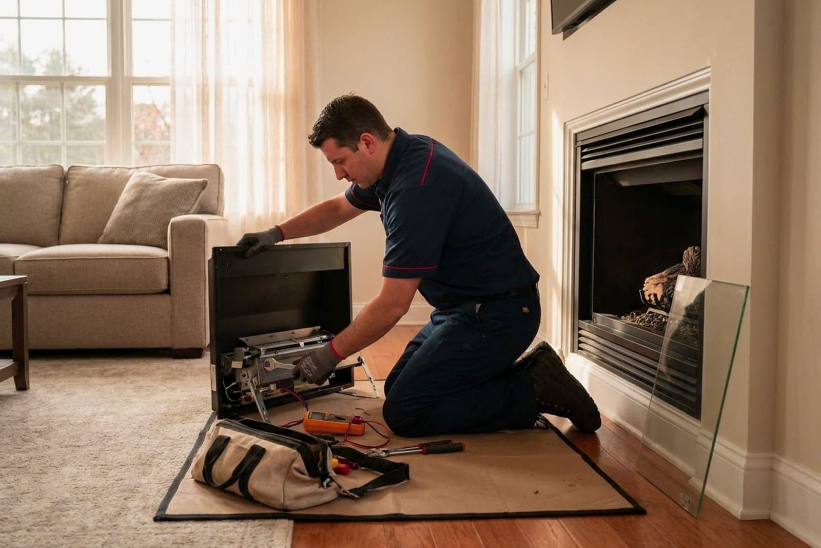 Gas Fireplace Service in Washington — gas fireplace service and tune-up